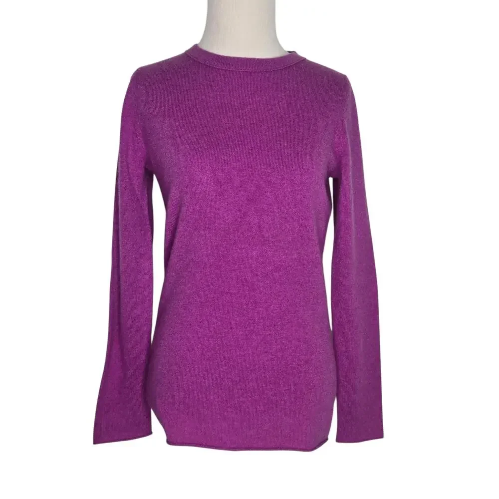 J Crew Womens Divina Cashmere Sweater Quiet Luxury Classic Staple Capsule Small